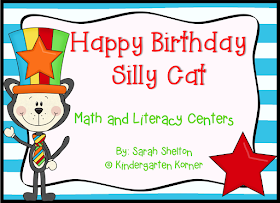 https://www.teacherspayteachers.com/Product/Happy-Birthday-Silly-Cat-Math-and-Literacy-Centers-206839