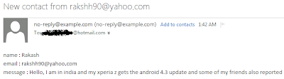 Android 4.3 update rolling out to the Xperia Z in India and Pakistan, Anonymous tipped us