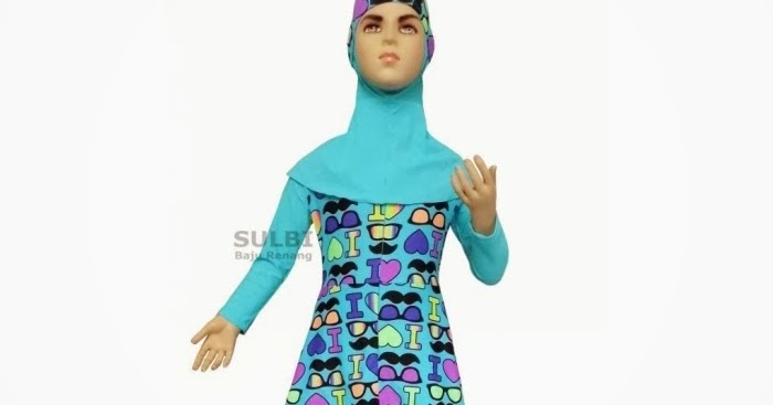  Baju  renang anak muslim perempuan laki bayi lucu 