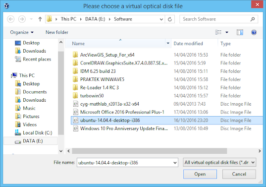 cara instal linux ubuntu di virtual box