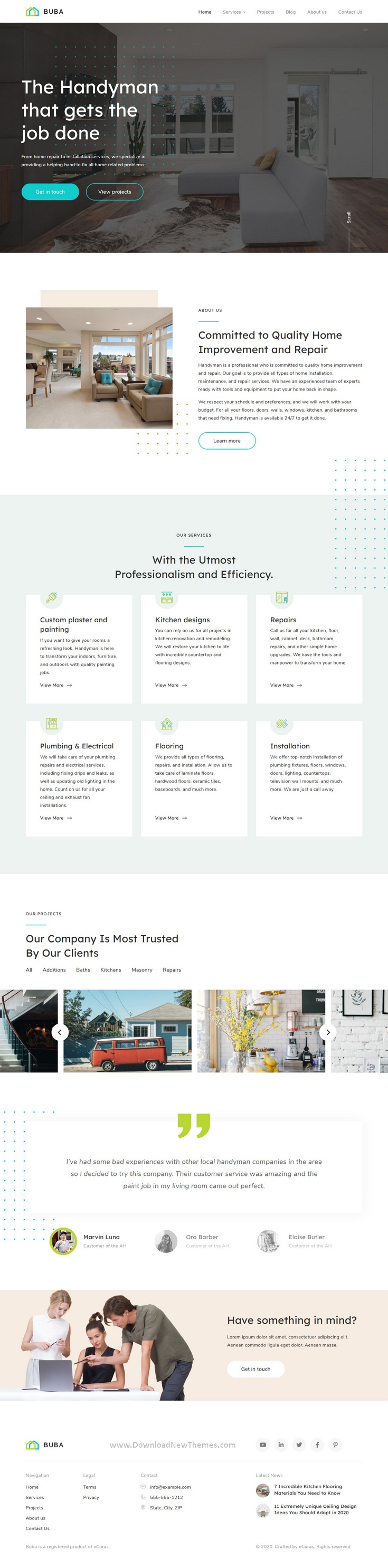 Construction Service WordPress Theme