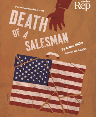Dundee Rep production poster of Death of a Salesman by Arthur Miller