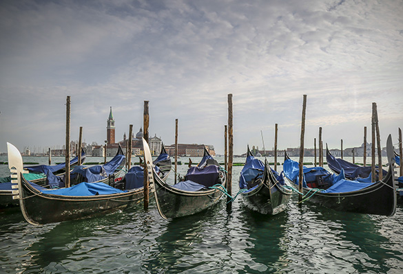 Gondolas on the Grand Canal