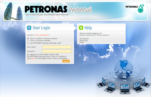 Faceblogisra: PETRONAS WebMail Your Email Access via 