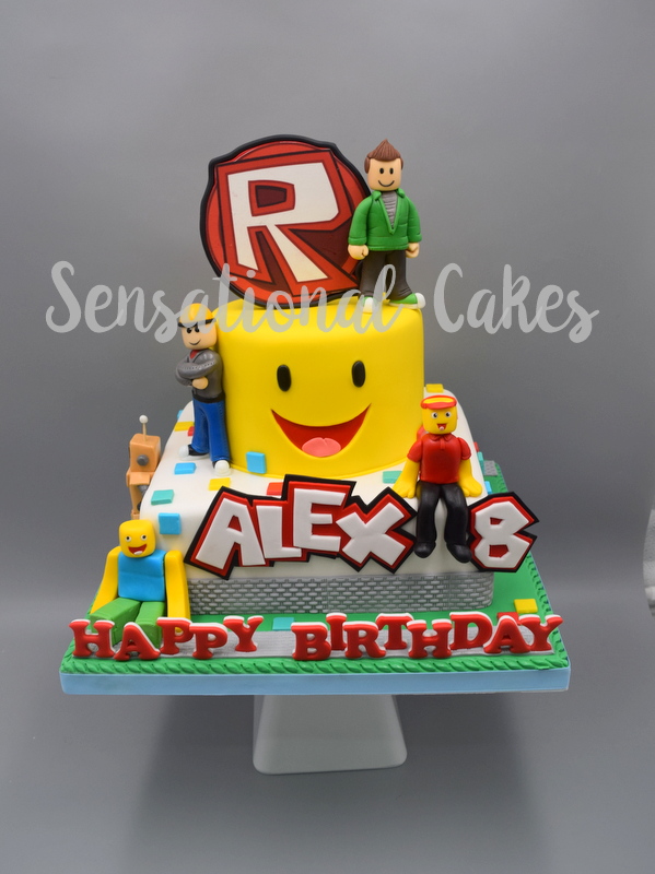 The Sensational Cakes Roblox Theme 3d Cake New Customized 3d - roblox character roblox birthday cake design