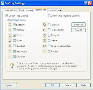 Gambar Setting Osnap Autocad