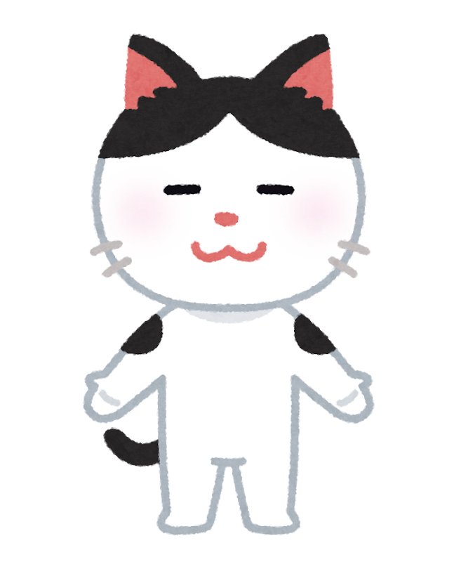 猫のキャラクター 白黒 かわいいフリー素材集 いらすとや