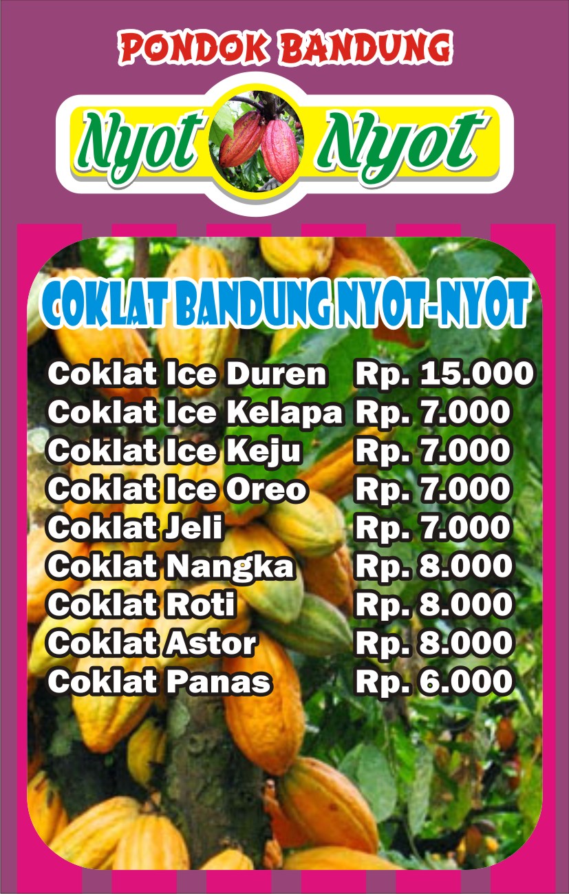 Contoh Daftar Menu  Minuman  cdr  KARYAKU