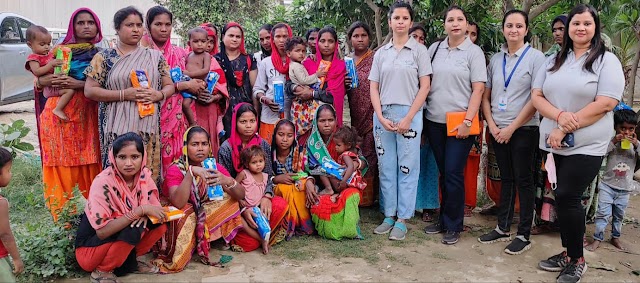 ईएमसीटी टीम ने विश्व मासिक धर्म स्वच्छता दिवस के अवसर पर झुग्गियों की महिलाओं को किया जागरूक‌।