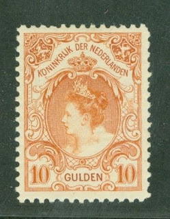 1899-1905 Queen Wilhelmina 10 Guilders
