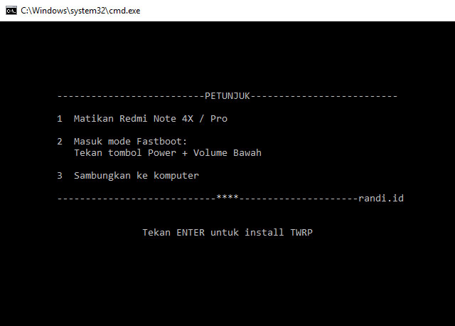 Cara Install TWRP dan ROOT di Redmi Note 4X (Mido)