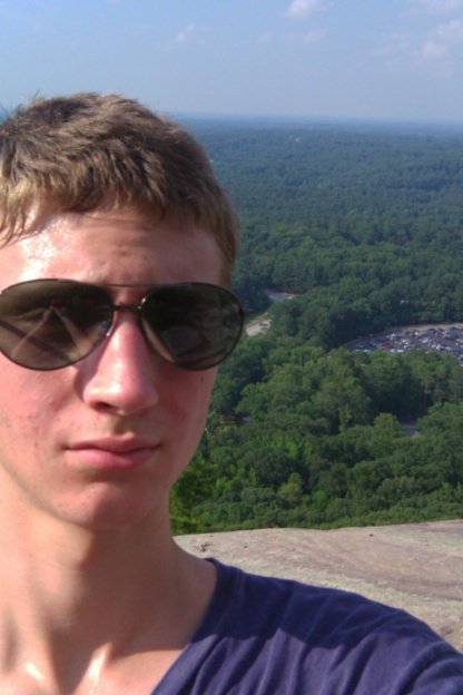 The boys got to climb Stone mountain today My grandparents lived there when