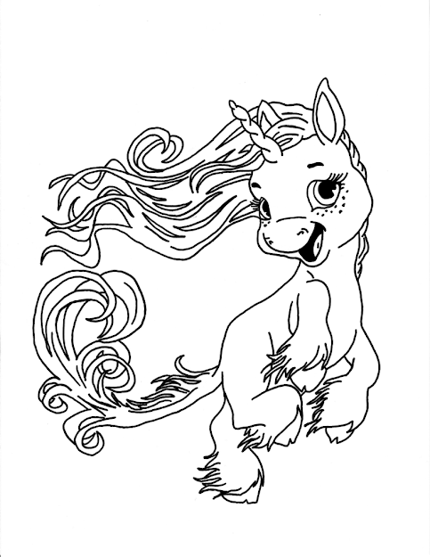 Fairy And Unicorn Coloring Pages For Adults Unicorns Coloring Pages 