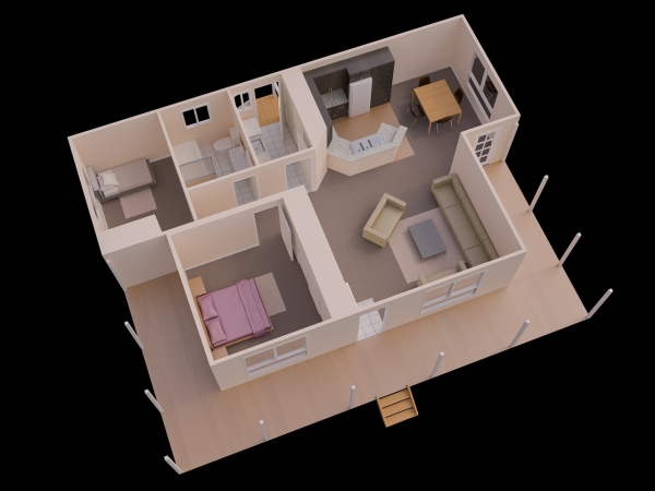 25 Kumpulan Denah  Rumah  Minimalis  3D