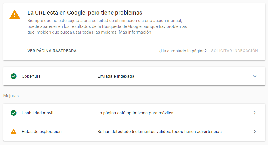 Error:  el esquema data-vocabulary.org está obsoleto