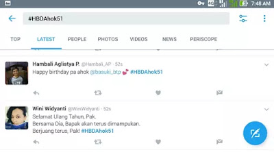 Twitter Banjiri Ucapan Selamat Ulang Tahun untuk AHOK