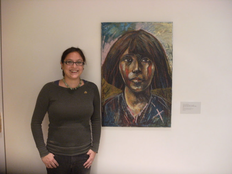 Visiting my painting hanging at PAM