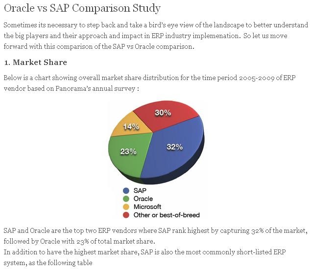 About job: SAP vs Oracle
