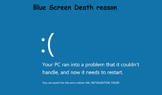 blue screen of death (bsod)