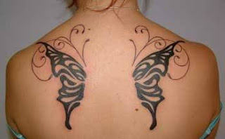 Back Butterfly Tattoos for women