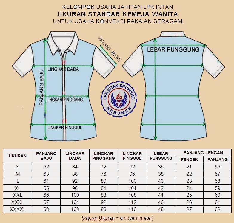 MP3KI Ukuran  Baju  Seragam  Sekolah 