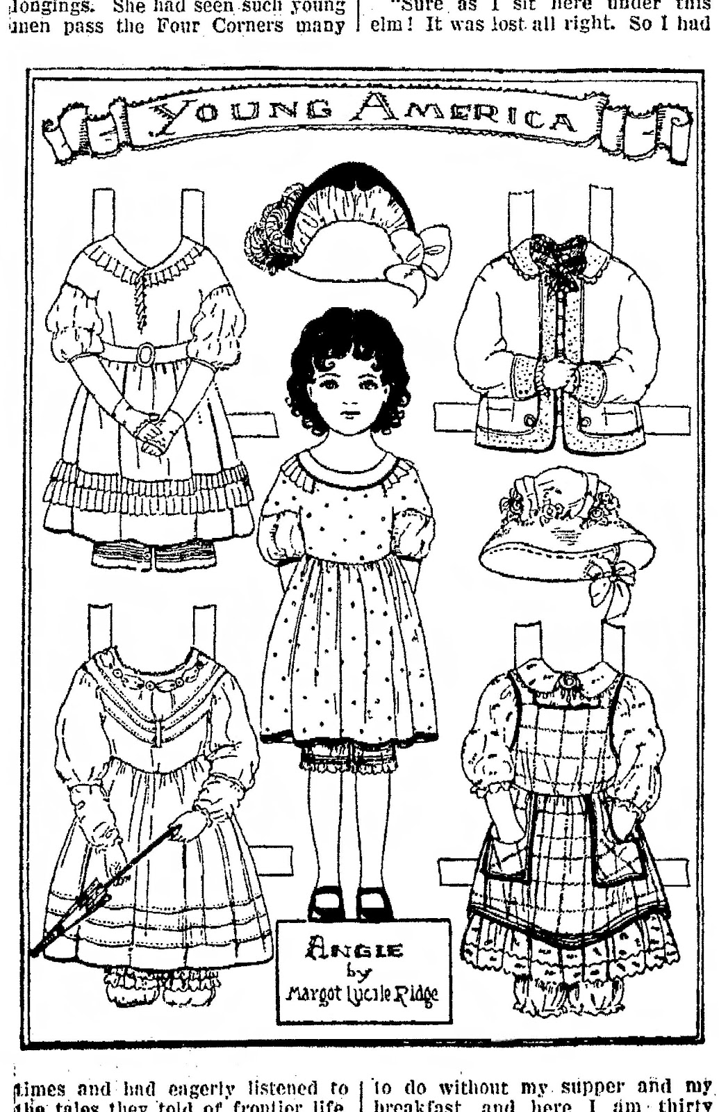 February 04, 1930. I included two ANGIE paper dolls from two different ...