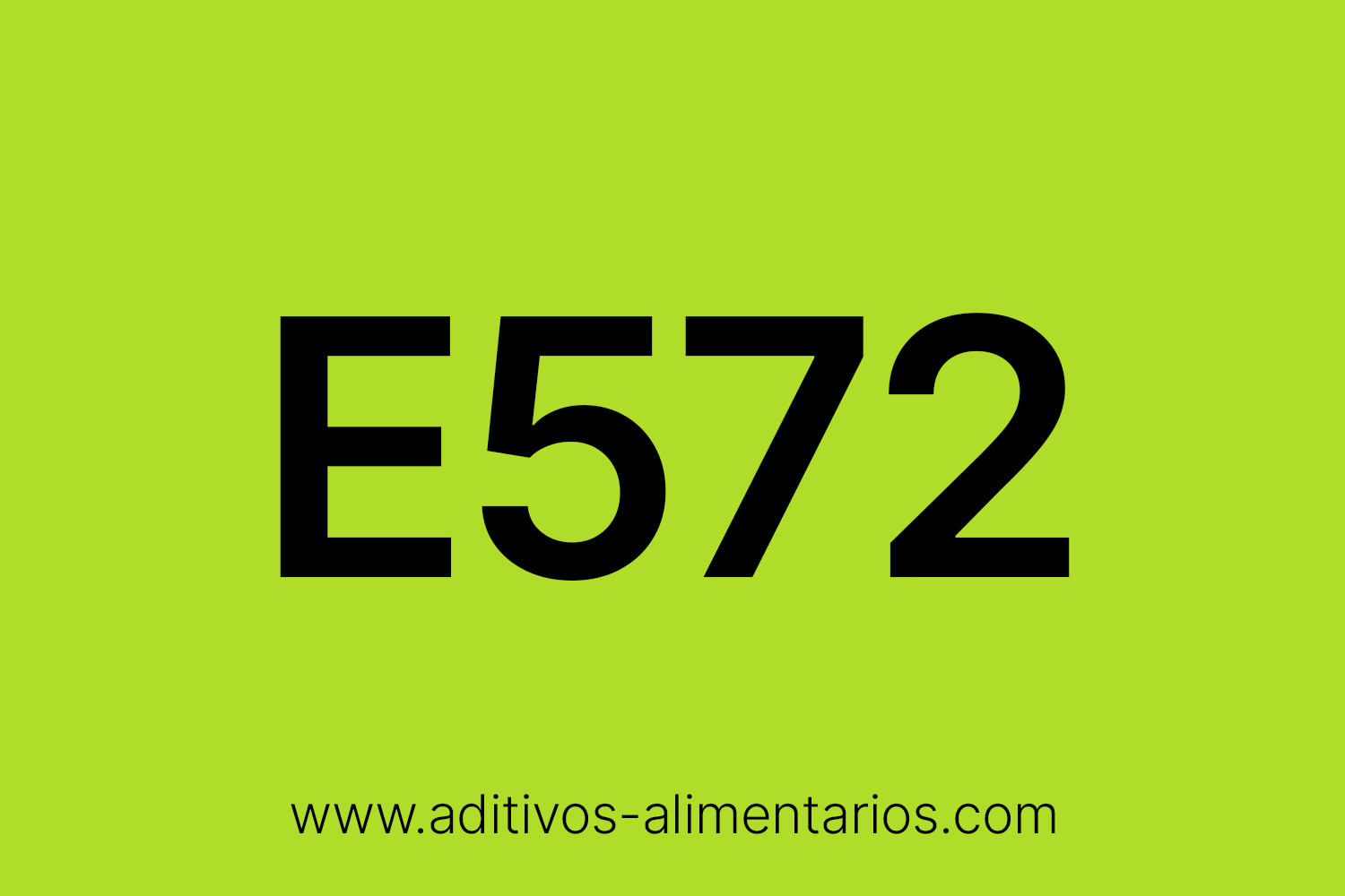 Aditivo Alimentario - E572