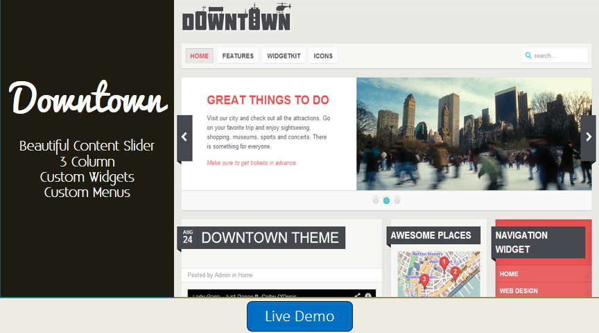 Downtown Blogger Template