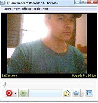 exibição webcam