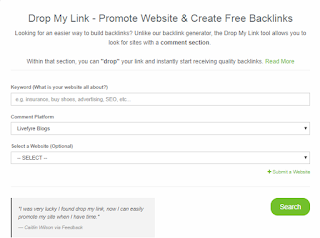 Drop My Link - Promote Website & Create Free Backlinks