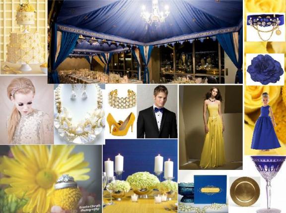 GET THE LOOK Blue Yellow Wedding