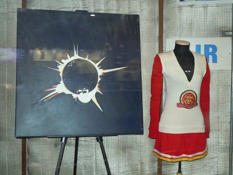 Heroes cheerleader costume and eclipse painting