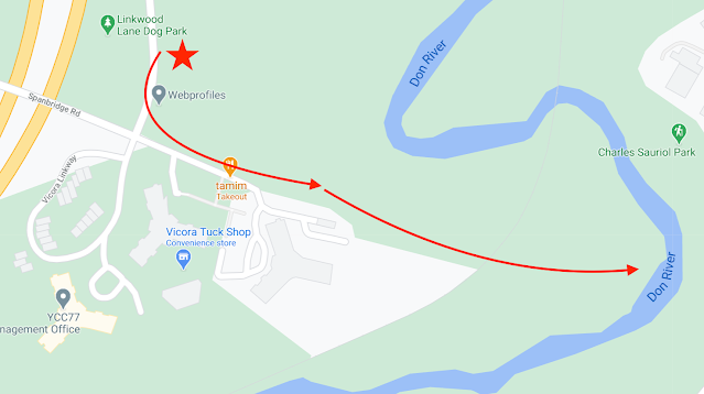 Map of access point to new Don River East trail