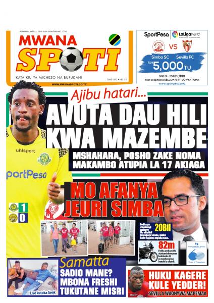 Magazeti Ya Leo ALHAMISI -Tanzania Today Newspaper 23 May, 2019