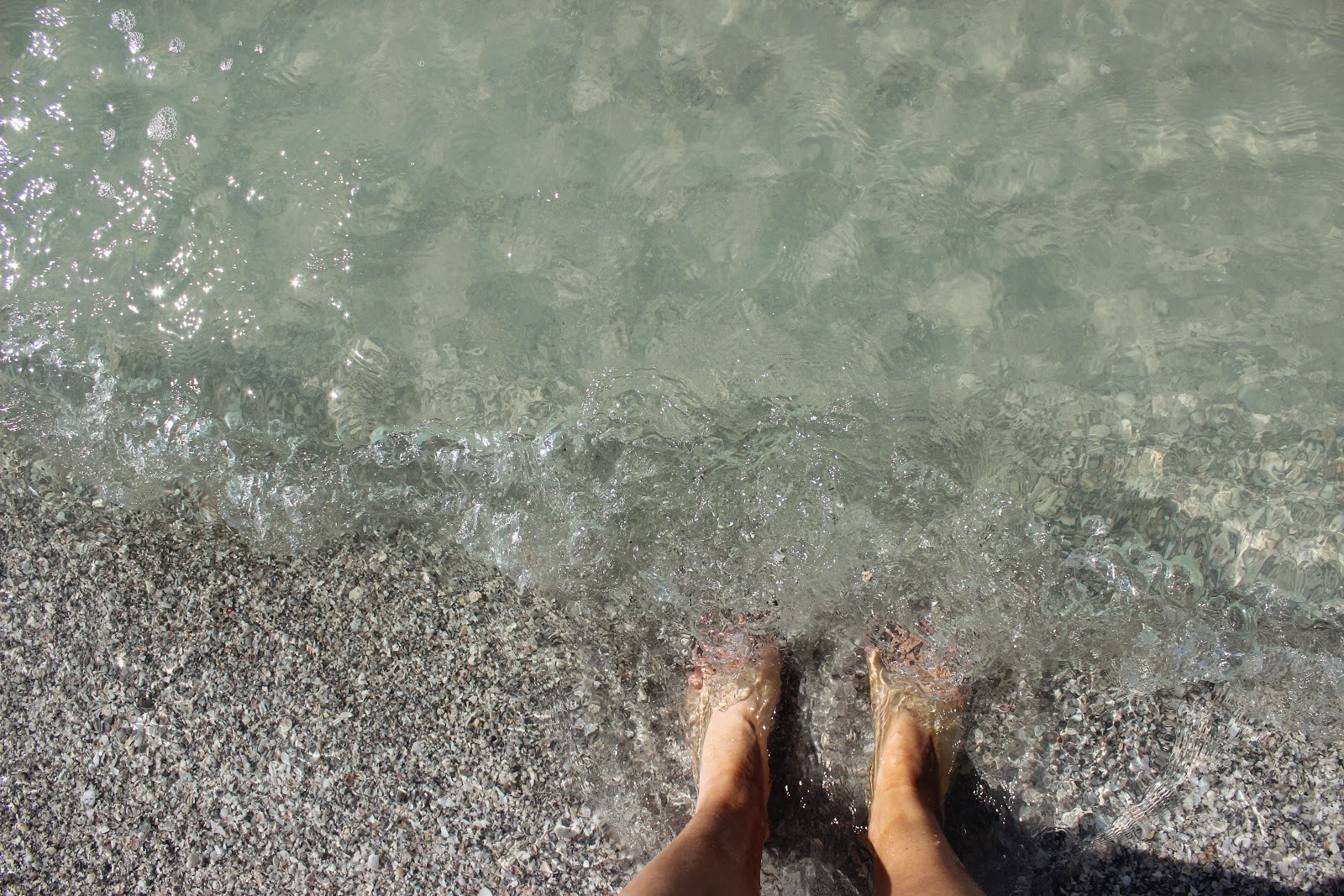 toes in the sand