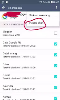 cara logout akun gmail di android