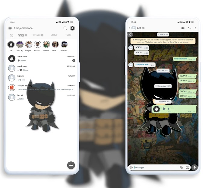 Batman v3 IOS Theme For Delta WhatsApp & GB WhatsApp By Amakzone