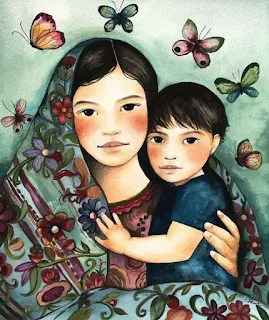 pinturas-con-temas-indígenas-arte-en-oleo cuadros-indigenas-mujeres