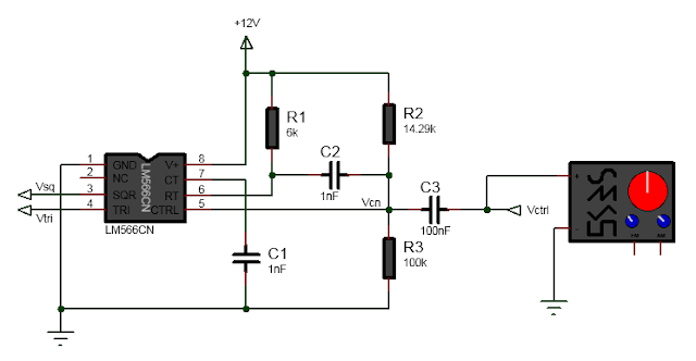 LM566 FM generation circuit diagram