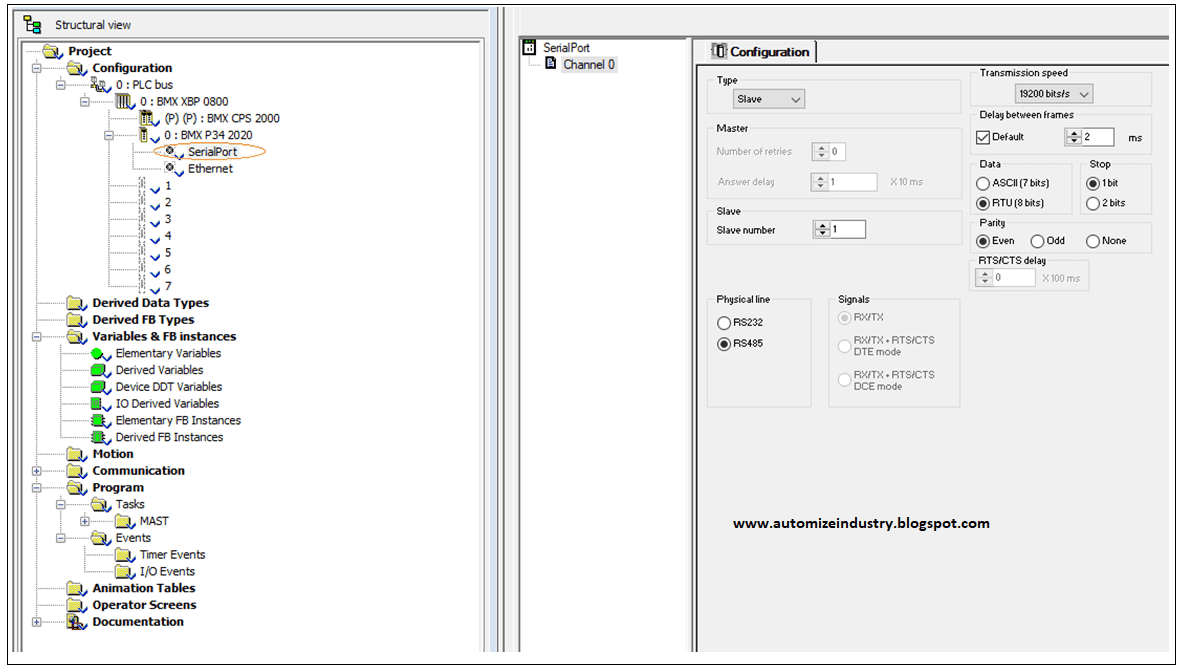 communication-settings-modbus-rtu-in-unity_pro, setting-serial-line-in-unity-pro