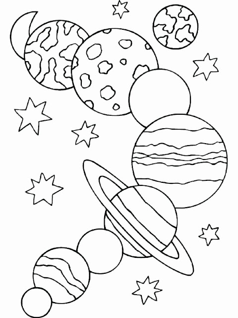 Coloring Page Outline Of A Cartoon Flying Saucer With Alien