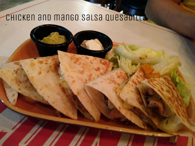 Paulin's Munchies - Cuba Libre Cafe at Clarke Quay - Chicken and Mango Salsa quesadilla