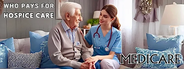 Nurse explains the patient who pays for hospice care at home.