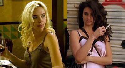 Scarlett Johansson and Penelope Cruz Kiss In Vicky Cristina Barcelona