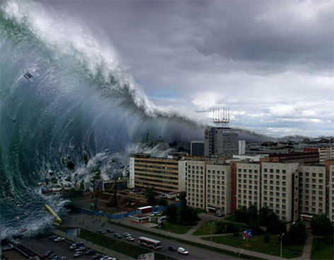 Resultado de imagen de tsunami gigante