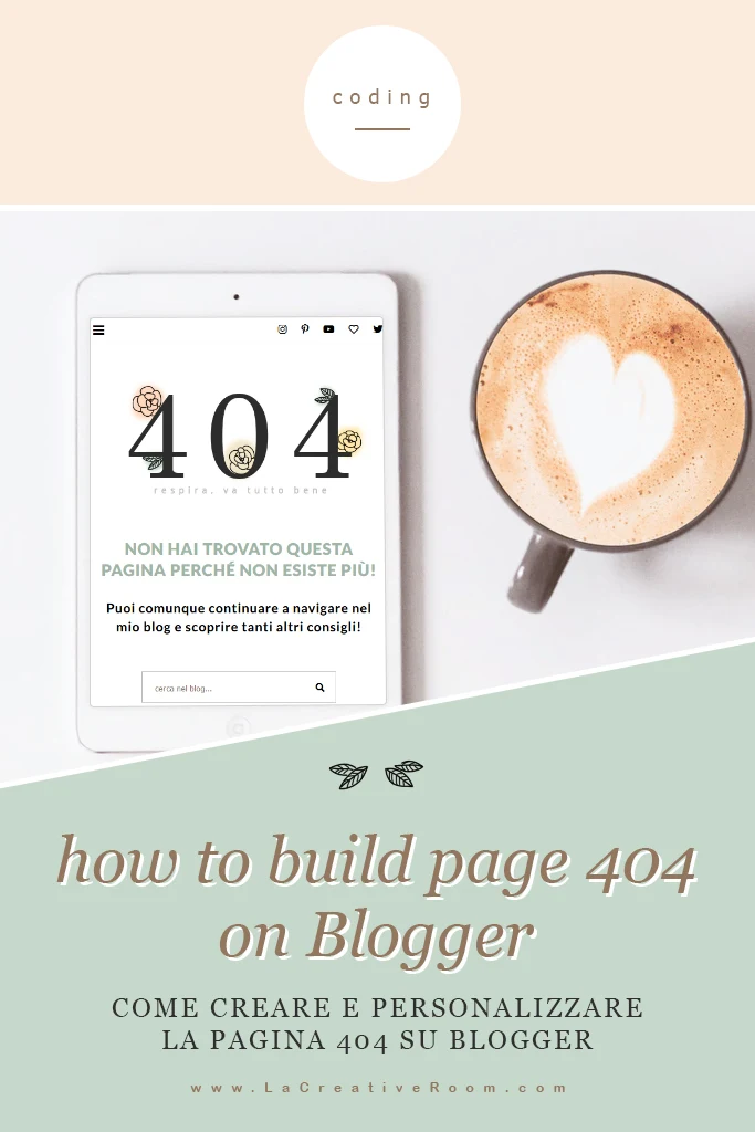 crea una pagina 404 professionale e carina su Blogger blogspot 