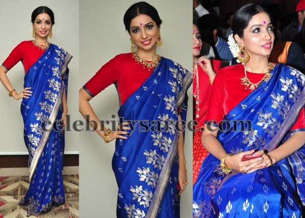 Blue Benaras Saree 