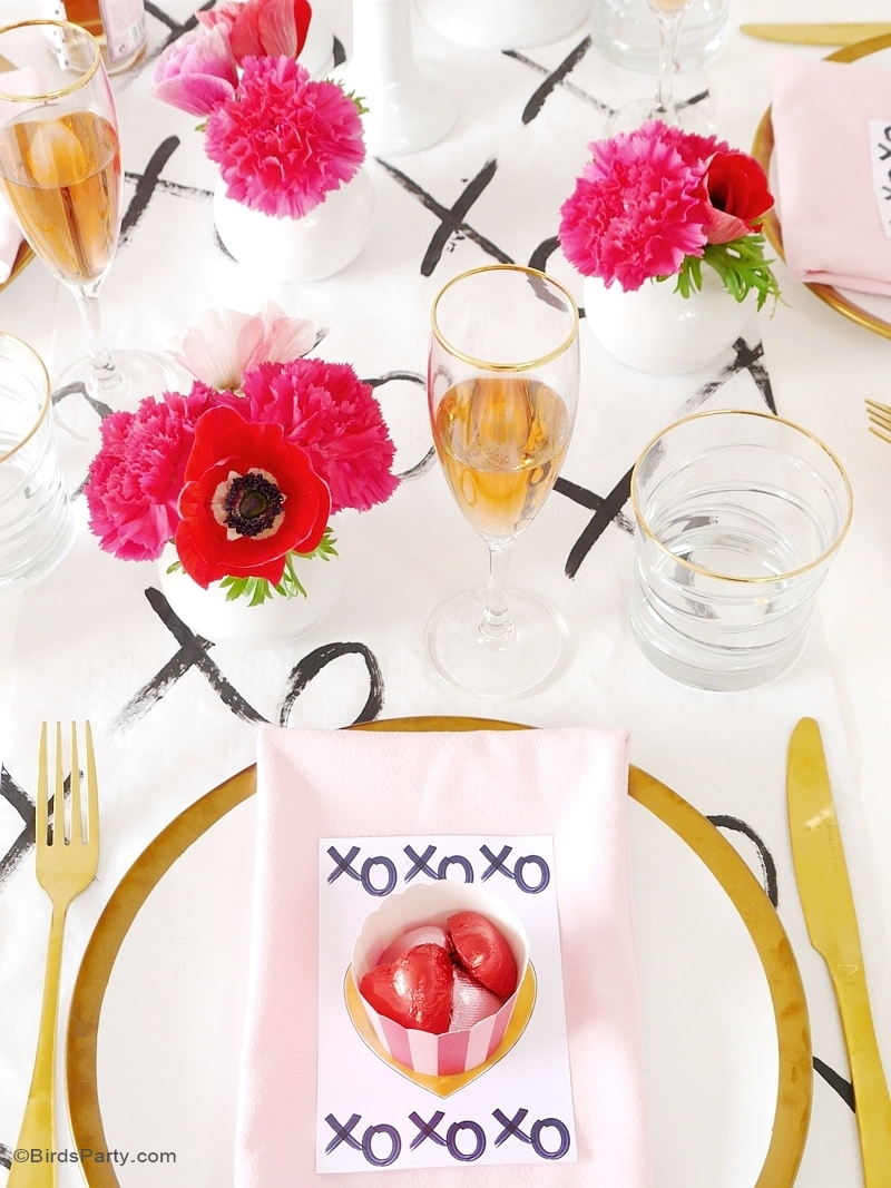 A Modern Valentine's Day Dinner Party - BirdsParty.com