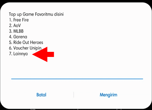 Pilih Menu Lainnya