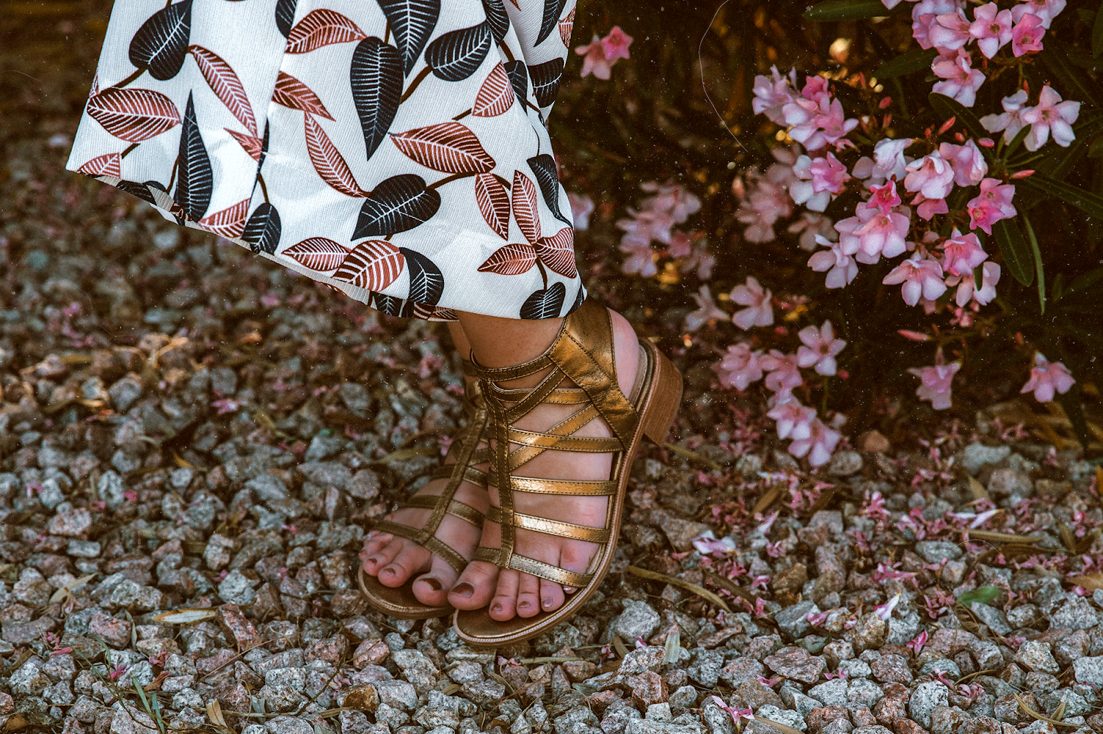 Shelly Stuckman, ArizonaGirl.com, Bishop + Young jumpsuit, Isola sandals, Scottsdale, Show Me Your Mumu hat, gold sandals,